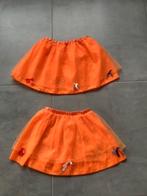 Maat 128 / 134 2 leuke oranje rokjes voor Koningsdag, Meisje, Ophalen of Verzenden, Zo goed als nieuw, Jurk of Rok