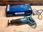 Wesco WS3654 Reciprozaag - Zo goed als nieuw, Doe-het-zelf en Verbouw, 70 mm of meer, 600 tot 1200 watt, Ophalen of Verzenden