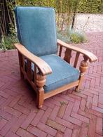 Rookstoel met groene kussens, Huis en Inrichting, Fauteuils, Ophalen