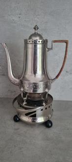 Antieke theekan op spirituslichtje, Ophalen of Verzenden