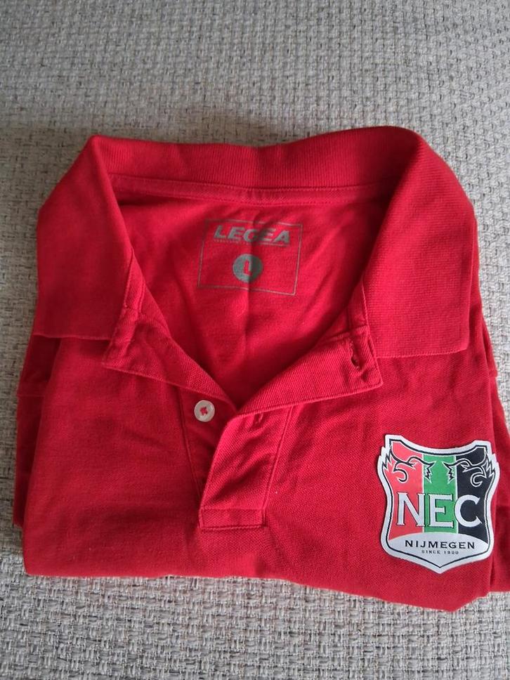 Originele NEC Polo - Legea, Kleding | Heren, T-shirts, Zo goed als nieuw, Overige maten, Rood, Ophalen of Verzenden