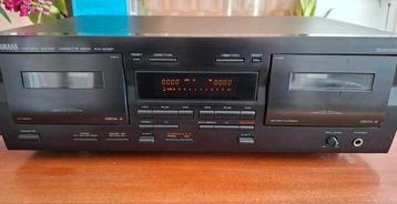 Yamaha KX-W321 Dubbel Cassette Deck - Goede Staat beschikbaar voor biedingen