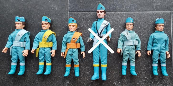 Thunderbirds Carlton poppen (25 cm), Verzamelen, Speelgoed, Zo goed als nieuw, Ophalen of Verzenden