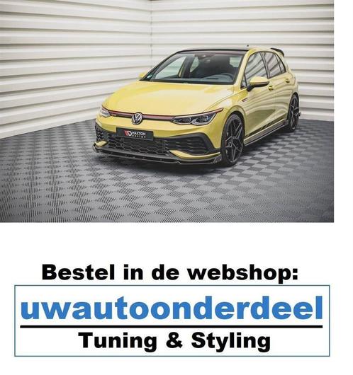 Maxton Spoiler Lip Splitter Geschikt Voor Golf 8 GTI Clubspo, Auto diversen, Tuning en Styling, Verzenden