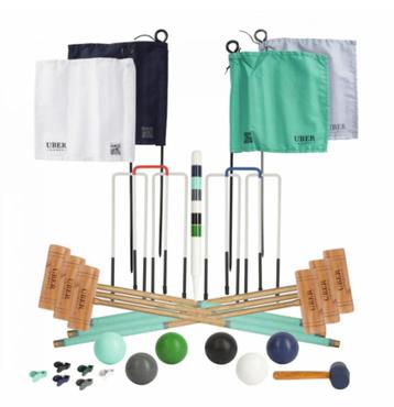 Croquetset (6 pers., incl houten kist) beschikbaar voor biedingen