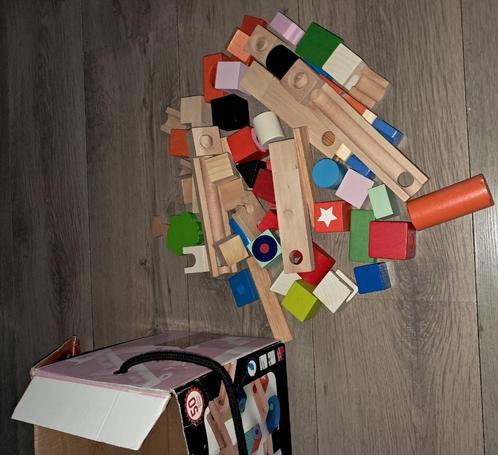 Houten knikkerbaan van Kubix Janod, Kinderen en Baby's, Speelgoed | Houten speelgoed, Overige typen, Ophalen of Verzenden