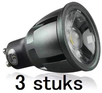3 stuks GU10 Dimbare LED-Spots (mèt Gratis Verzending)