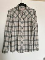 Studio anneloes bobby western check blouse L  grey melange, Maat 42/44 (L), Ophalen of Verzenden, Zo goed als nieuw, Grijs