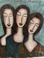 DRIE ZUSSEN, naar Amadeo Modigliani, Ophalen of Verzenden