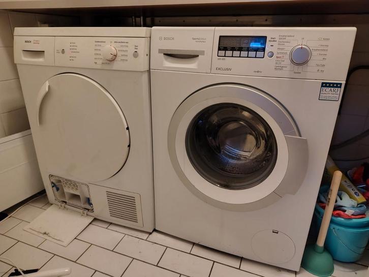 washing machine + dryer | Second hand - in good condition, Witgoed en Apparatuur, Wasmachines, Gebruikt, Voorlader, 6 tot 8 kg