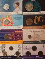 8 Verschillende Coincards, Postzegels en Munten, Munten | Nederland, Verzenden, Koningin Wilhelmina, Euro's