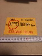 Int transport v appeldoorn bv Woudenberg, Verzamelen, Stickers, Ophalen of Verzenden, Zo goed als nieuw