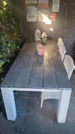 Tuintafel steigerhout, Tuin en Terras, Tuinsets en Loungesets, Ophalen, Gebruikt, Steigerhout, Bank