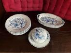Oud servies 6 borden botervloot 3 belegschalen, Antiek en Kunst, Antiek | Servies compleet, Ophalen