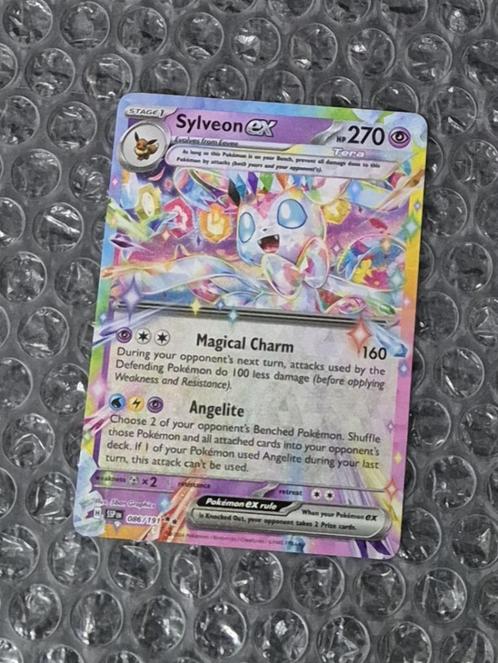 Sylveon ex 086/191 Surging Sparks Scarlet & Violet Double Ra, Hobby en Vrije tijd, Verzamelkaartspellen | Pokémon, Zo goed als nieuw