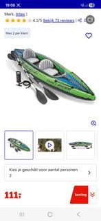 Intex Challenger Kano 2-persoons, Watersport en Boten, Kano's, Ophalen, Kajak, Twee personen, Zo goed als nieuw
