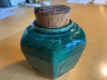 gemberpot-vaas, met originele deksel.  beschikbaar voor biedingen