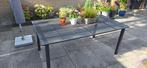 Nette Hartman tuintafel metaal ijzer antraciet, Tuin en Terras, Tuintafels, Ophalen, Zo goed als nieuw, Rechthoekig, Metaal