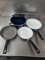 3 pannen met 1 braadpan in goede staat, Huis en Inrichting, Keuken | Potten en Pannen, Ophalen of Verzenden, Zo goed als nieuw