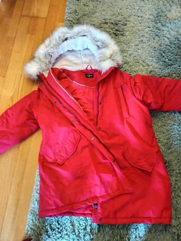 Rode Parka, The Outerwear, zo goed als nieuw, maat 46/48 beschikbaar voor biedingen