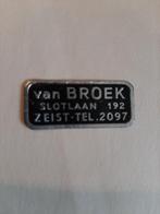 Boekhandelzegel van Broek Zeist ca 30x 15 mm, Overige typen, Gebruikt, Ophalen of Verzenden