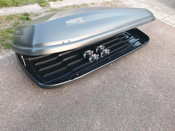 ALLERGROOTSTE Hapro Carver 8.5MF XXL zwarte dakkoffer skibox, Auto diversen, Dakkoffers, Zo goed als nieuw, Ophalen of Verzenden