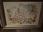 Aquarel Sacré-Cœur, Parijs, Antiek en Kunst, Kunst | Schilderijen | Klassiek, Ophalen