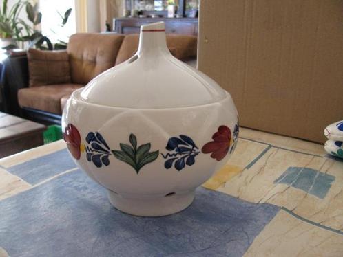 Boerenbont knoflookpot Boerenbond, Huis en Inrichting, Keuken | Servies, Gebruikt, Schaal of Schalen, Boerenbont, Aardewerk, Ophalen of Verzenden