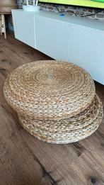 Ikea rotan poef, Huis en Inrichting, Ophalen, Zo goed als nieuw, Rond, Riet