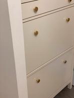 Witte schoenenkast met gouden knoppen, Ophalen, Zo goed als nieuw