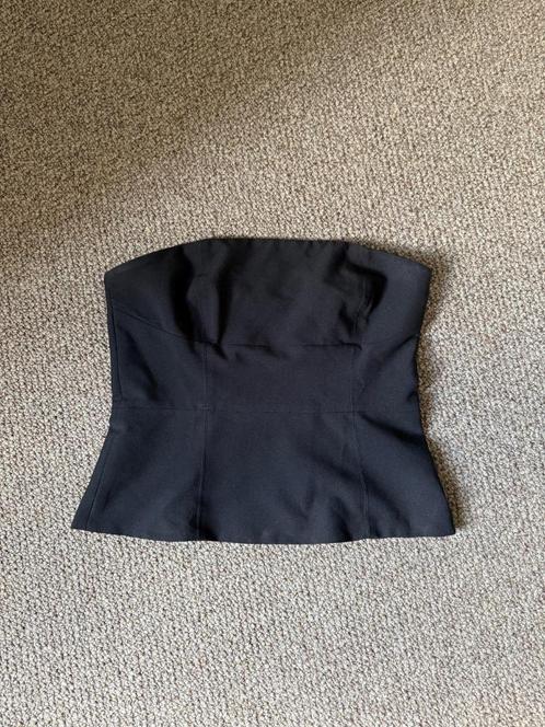 NA-KD zwarte corsettop maat 32, Kleding | Dames, Tops, Zo goed als nieuw, Maat 42/44 (L), Zwart, Zonder mouw, Ophalen of Verzenden