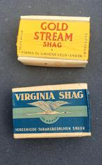 SNEEK /  2 OUDE PAKJES SHAG  voor verzamelaar, Ophalen of Verzenden, Zo goed als nieuw, Tabaksdoos of Verpakking