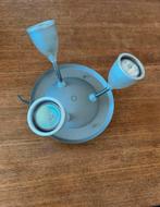 Ikea plafond spotplaat zilverkleur met lampen, Huis en Inrichting, Lampen | Spots, Ophalen, Zo goed als nieuw, Metaal of Aluminium