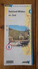 Duitsland-midden en -zuid; anwb routekaart 94/95; landkaart, Gelezen, Ophalen of Verzenden, Landkaart, Duitsland