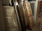 Compleet 2p Ikea bed met goed matras en lattenbodem, 90 cm, Eenpersoons, Bruin, Ophalen of Verzenden