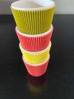 Melamine eierdopjes Turkstra jaren 50, Overige materialen, Gebruikt, Overige typen, Ophalen of Verzenden