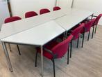 8 x kantine stoelen en 6 x tafels, Ophalen, Gebruikt, Metaal, Vijf, Zes of meer stoelen