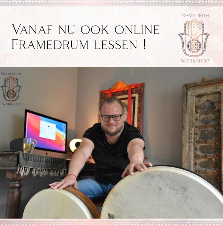 Online prive Framedrum les 😎, Muziek en Instrumenten, Percussie, Nieuw, Trommel, Ophalen