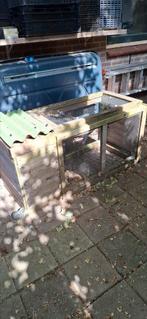 Tekoop: konijnen ren/hok met handig rolsysteem, Ophalen, 110 cm of meer, 60 tot 90 cm, Zo goed als nieuw