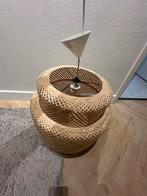 Hanglamp Bamboe, Huis en Inrichting, Lampen | Hanglampen, Ophalen, Zo goed als nieuw, Hout, 50 tot 75 cm