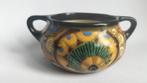 498 mat 47 ivora plateel Gouda bakje vaasje oud aardewerk, Antiek en Kunst, Antiek | Keramiek en Aardewerk, Ophalen of Verzenden