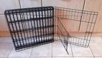stevige puppyren - 8 panelen - met deurtje- zwart - 60x60 cm, Ophalen, Gebruikt