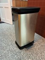 Curver Decobin 50L Pedaalemmer - Zilver, Ophalen, Gebruikt, Met pedaal, 50 tot 75 cm