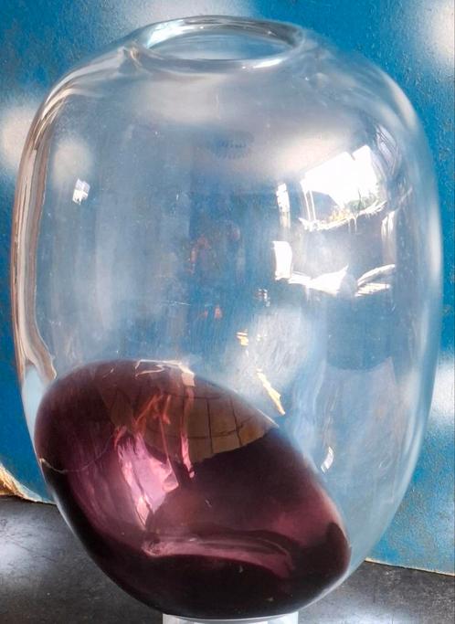 Vaas.  IKEA.  Ca '80. Dik glas. 19/36 cm., Huis en Inrichting, Woonaccessoires | Vazen, Zo goed als nieuw, Overige kleuren, Minder dan 50 cm