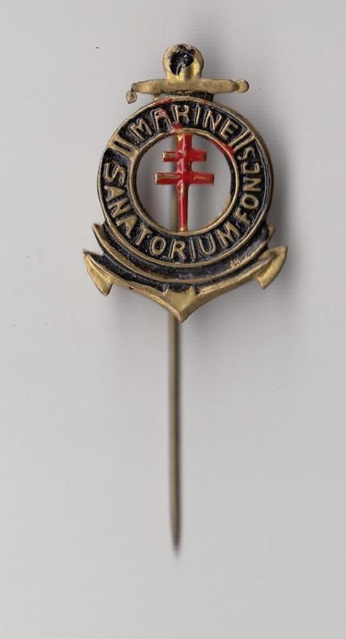 TBC Marine Sanatorium Fonds speldje, Verzamelen, Speldjes, Pins en Buttons, Gebruikt, Speldje of Pin, Overige onderwerpen, Ophalen of Verzenden