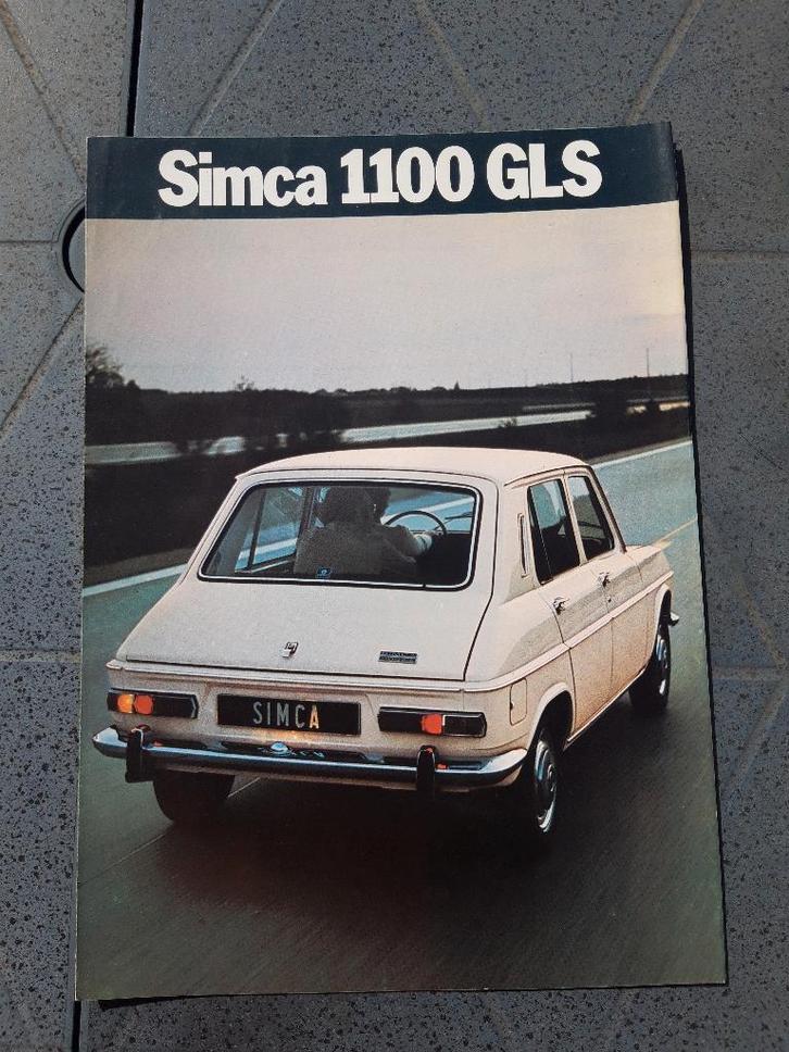 folder Simca 1100 GLS - Nederlands, Boeken, Auto's | Folders en Tijdschriften, Zo goed als nieuw, Overige merken, Ophalen of Verzenden