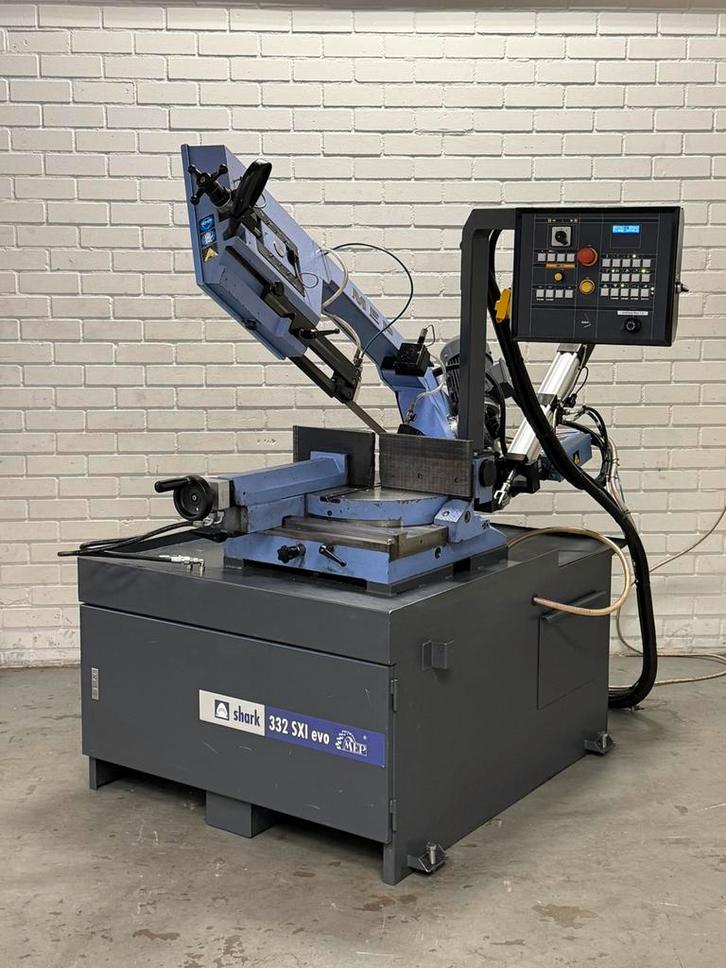 Mep Shark 332 SXI Evo halfautomatische bandzaagmachine, Doe-het-zelf en Verbouw, Gereedschap | Zaagmachines, Zo goed als nieuw