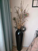 Hoge vaas 90cm hoog incl droogbloemen, Ophalen, Zo goed als nieuw