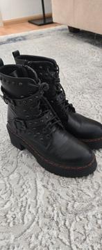 "Biker boots" maat 38, Ophalen, Zo goed als nieuw, Zwart, Boots