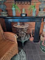 Hout zwart prachtig voor decoratie Kerst, Huis en Inrichting, Haarden, Ophalen of Verzenden, Zo goed als nieuw, Vrijstaande haard